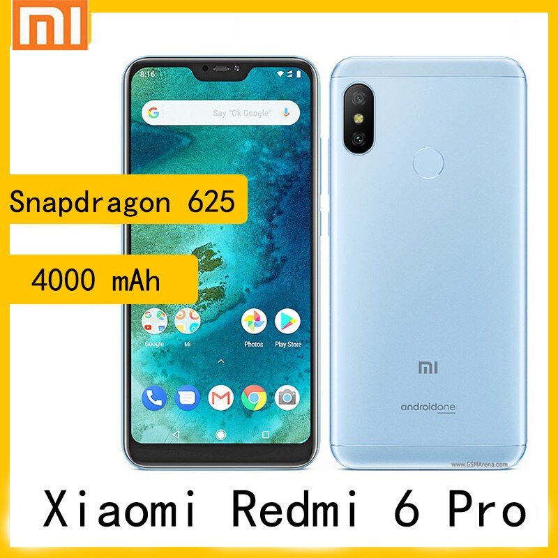 Xiaomi Redmi 6 Pro Smartphone 1080 X 2280 Pixels Snapdragon 625 4000 MAh