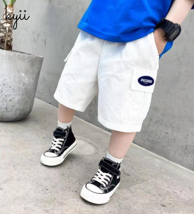 KYII Boys summer Cotton shorts children sports Overalls kyb018