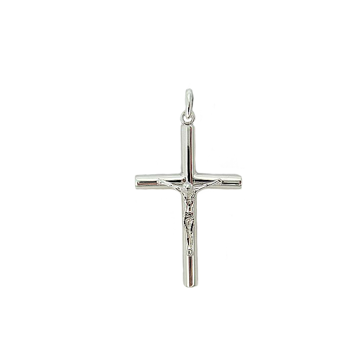 Poh Heng Jewellery 18K White Gold Cross Pendant